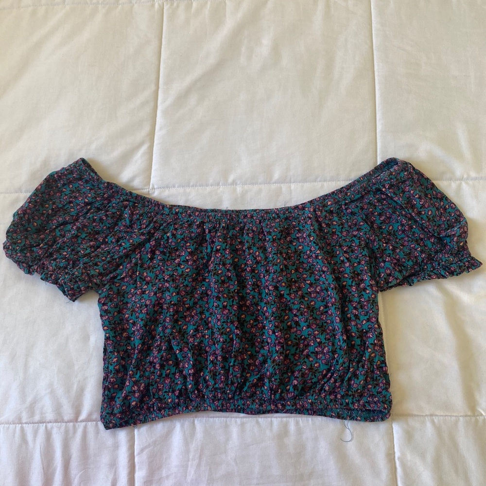 off the shoulder crop top